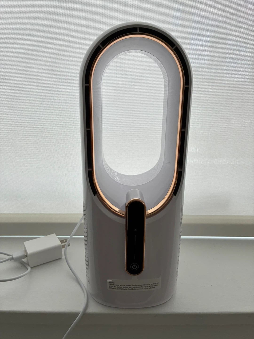 Portable Bladeless Fan with Charger