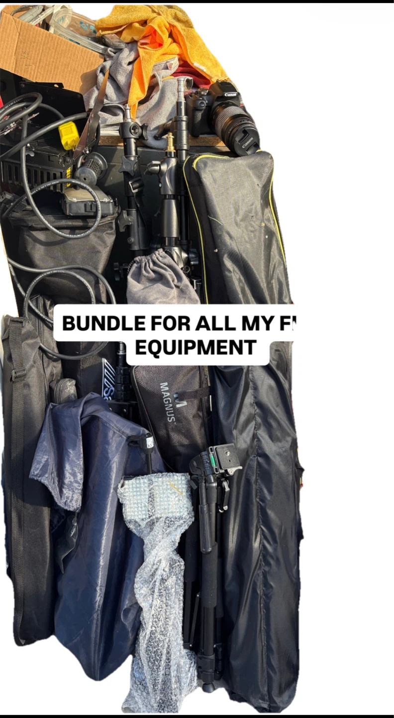 Canon Rebel T7 BUNDLE lights tripods stands & more - photo 2