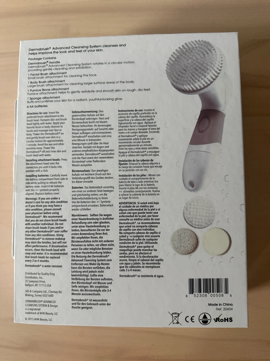 Dermabrush Advanced Cleansing System Handle with Attachments - photo 4