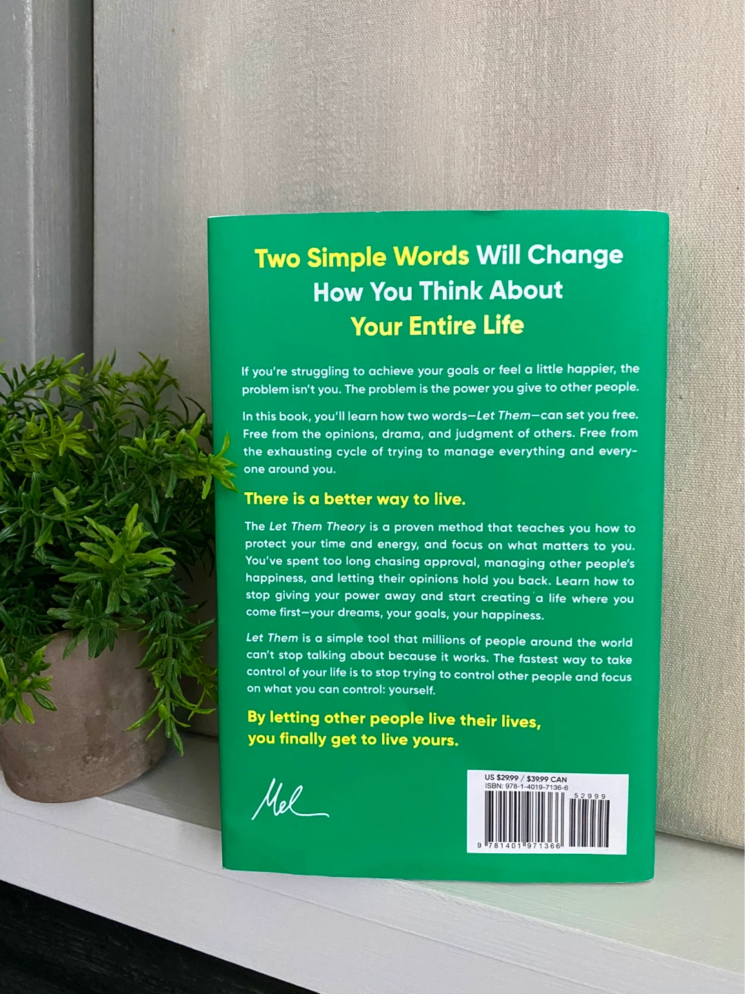 Never opened/read. The Let Them Theory Mel Robbins - photo 4