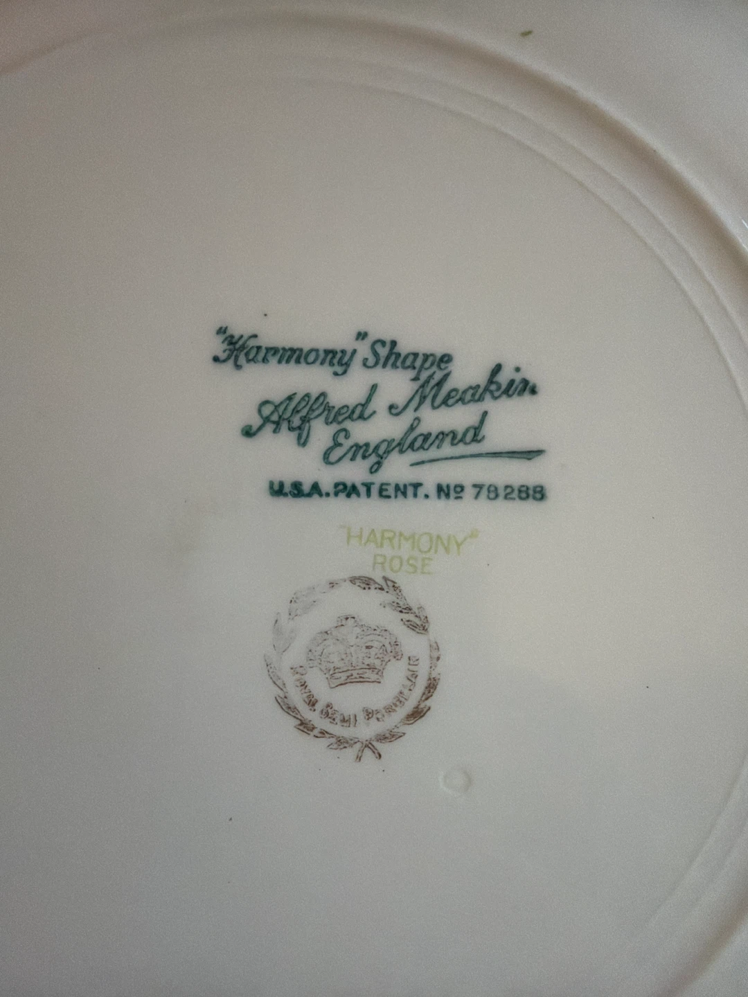 Vintage Alfred Meakin "Harmony Rose" Plate - photo 4