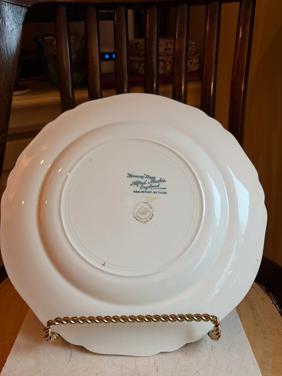 Vintage Alfred Meakin "Harmony Rose" Plate - photo 5