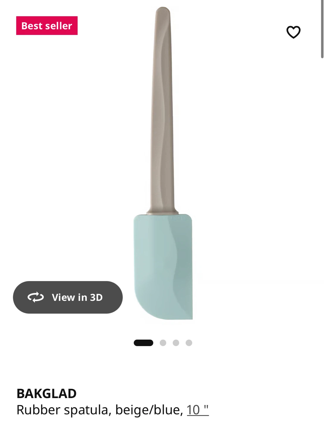 NEW✨ Rubber Spatula - Beige/Blue - photo 2