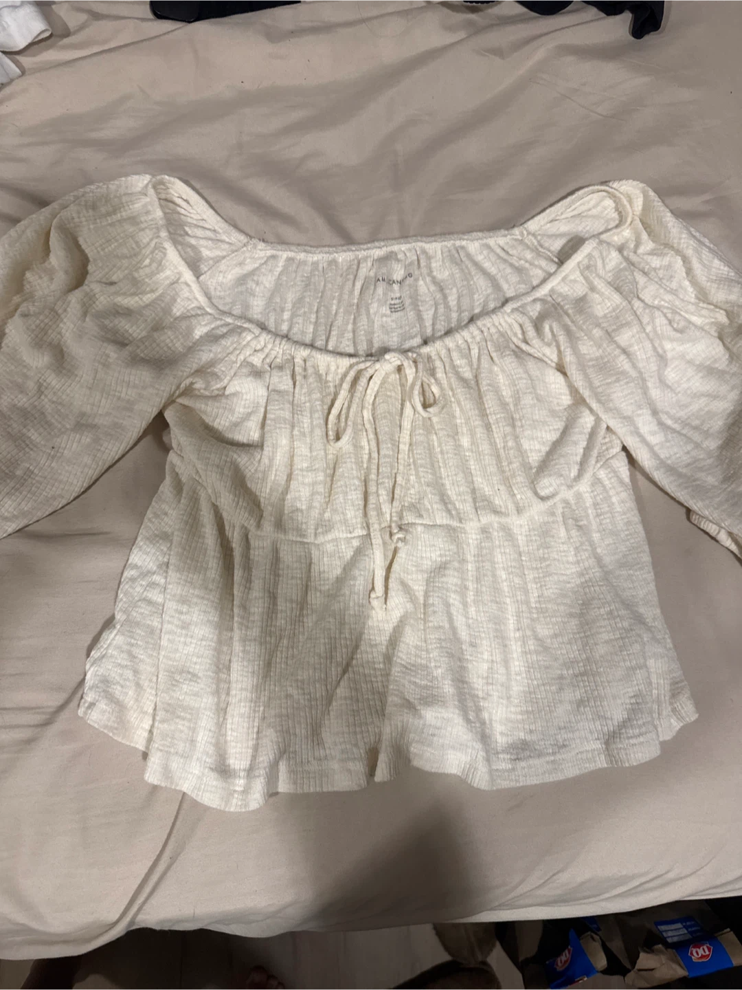 American Eagle Off-the-Shoulder Peplum Top