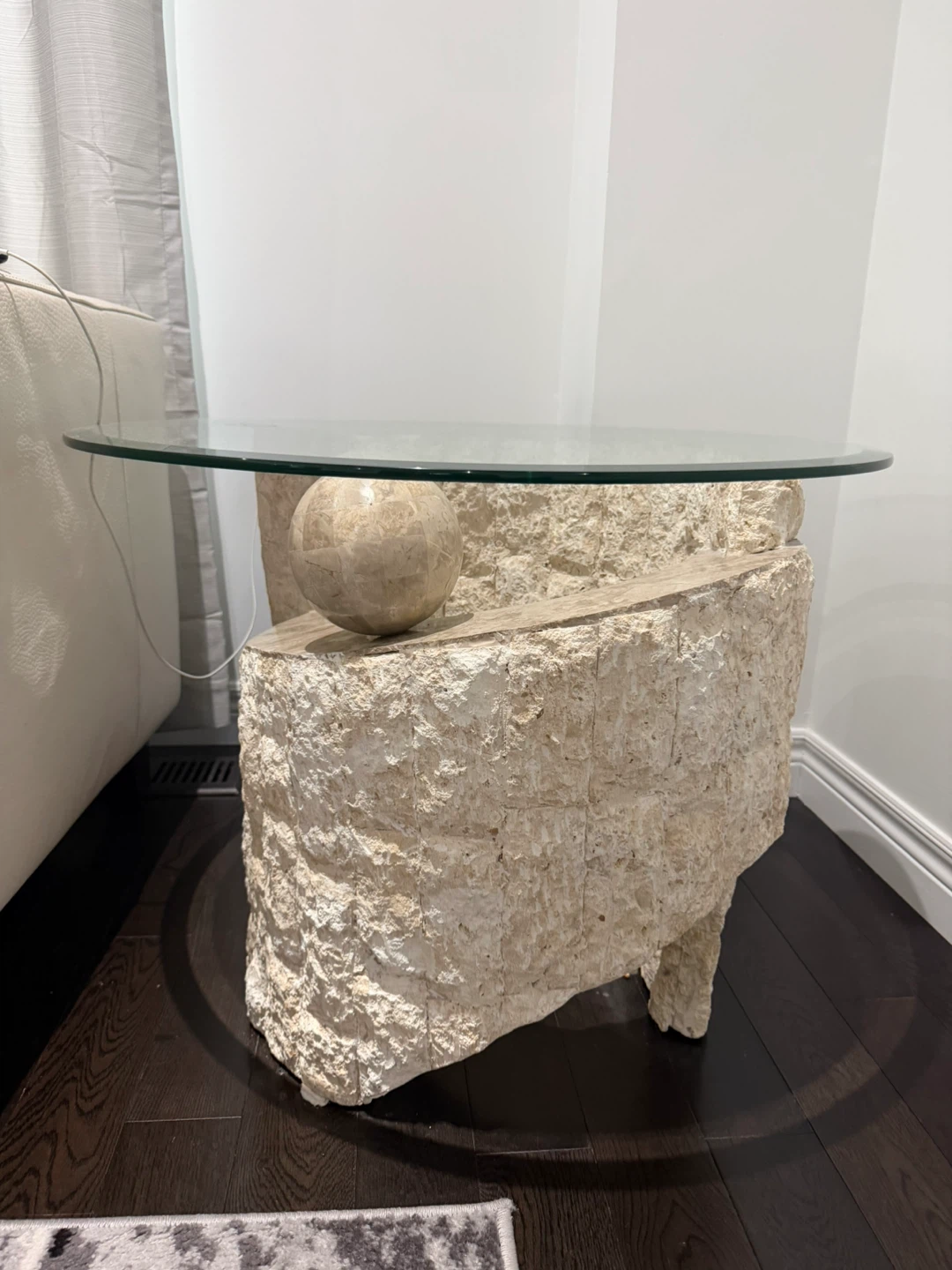 Unique Stone and Glass Side Tables and coffee table - photo 3