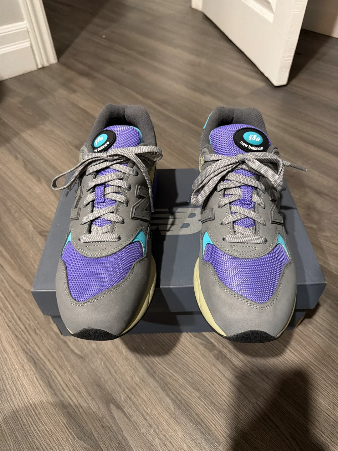 New Balance 580 Grey, Violet and Turquoise