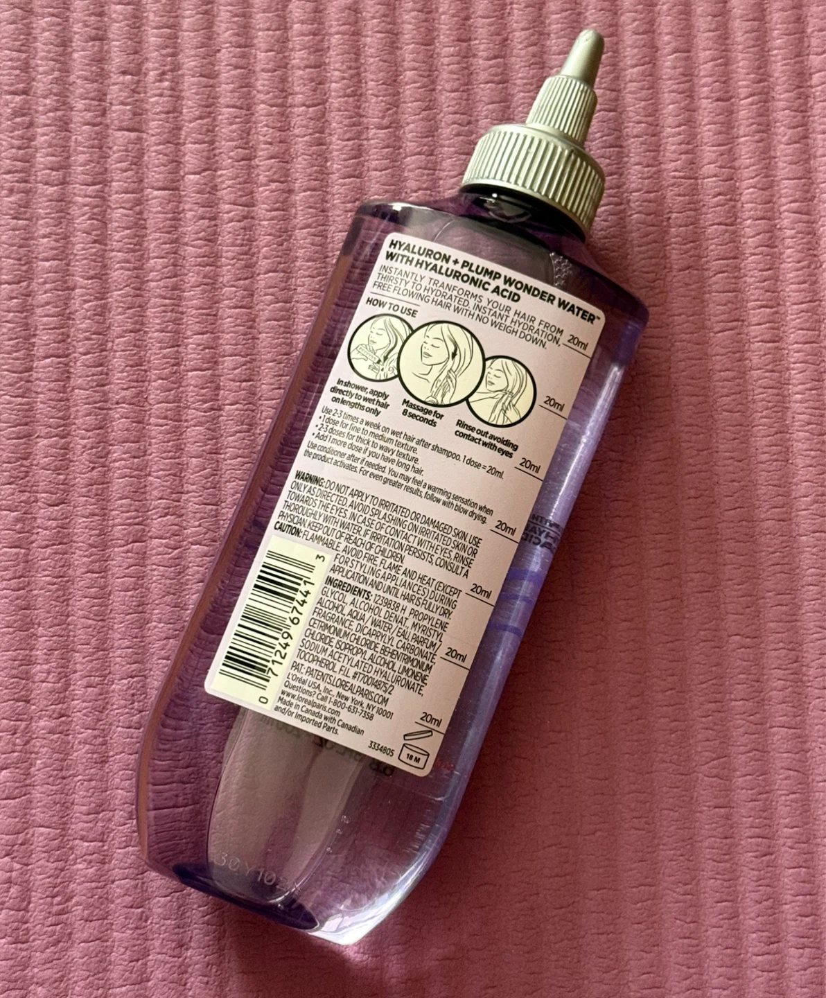NEW✨L'Oreal Elvive Hyaluron + Plump Wonder Water - photo 2