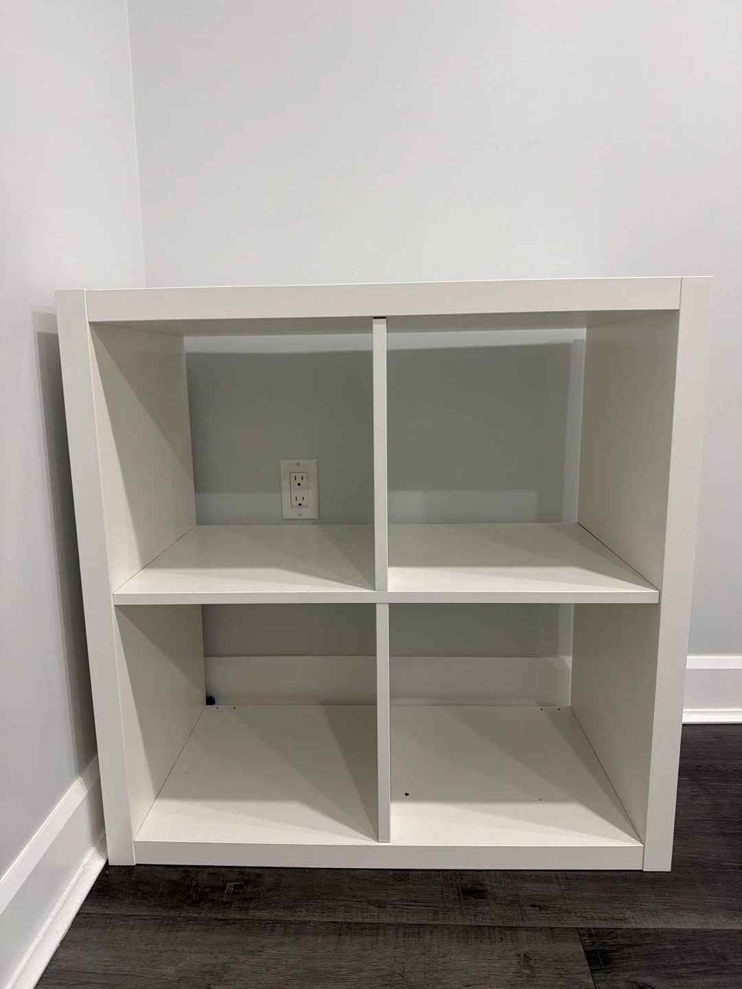 White 4-Cube Storage Shelf