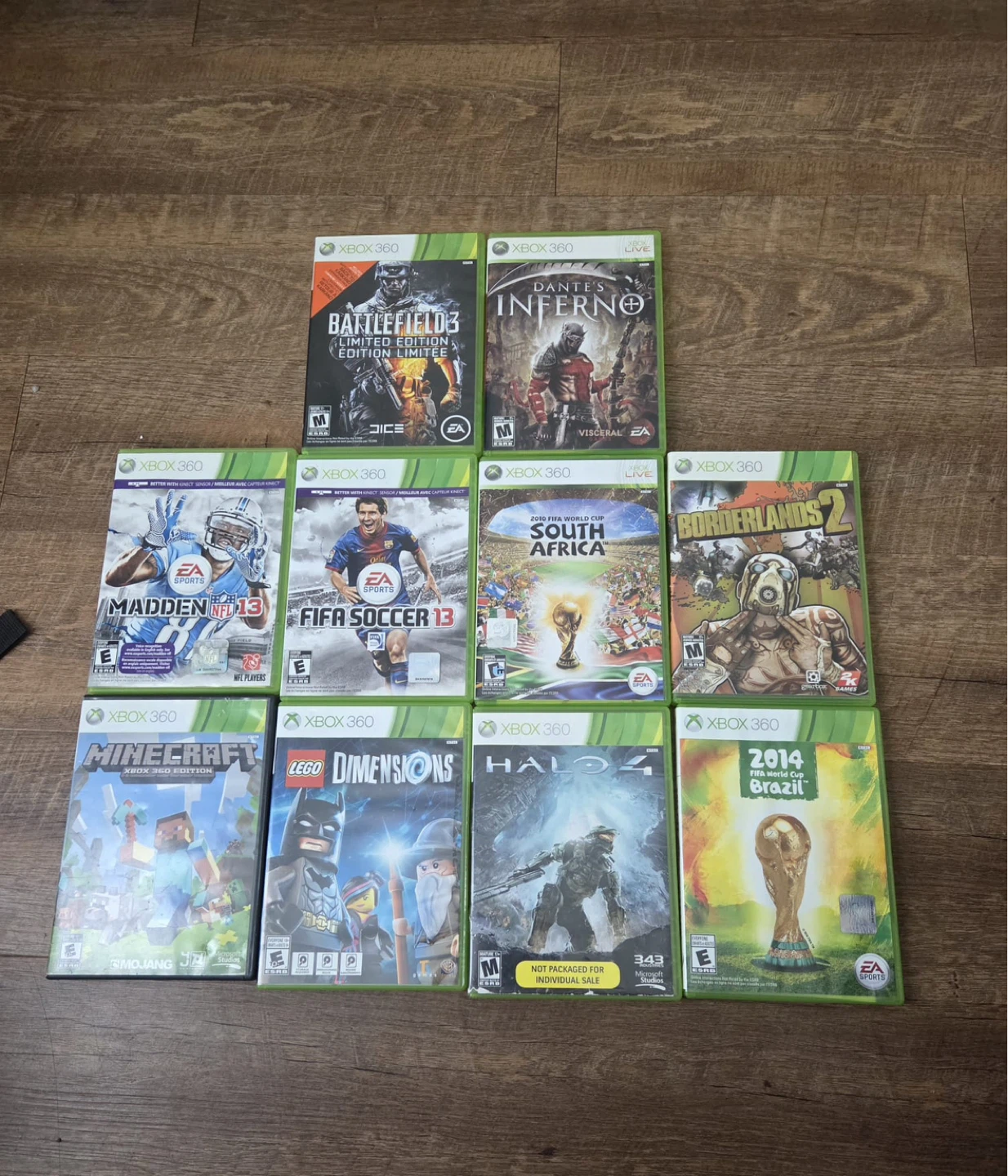 Xbox 360 Console with 10 Games and 2 Controllers - photo 4