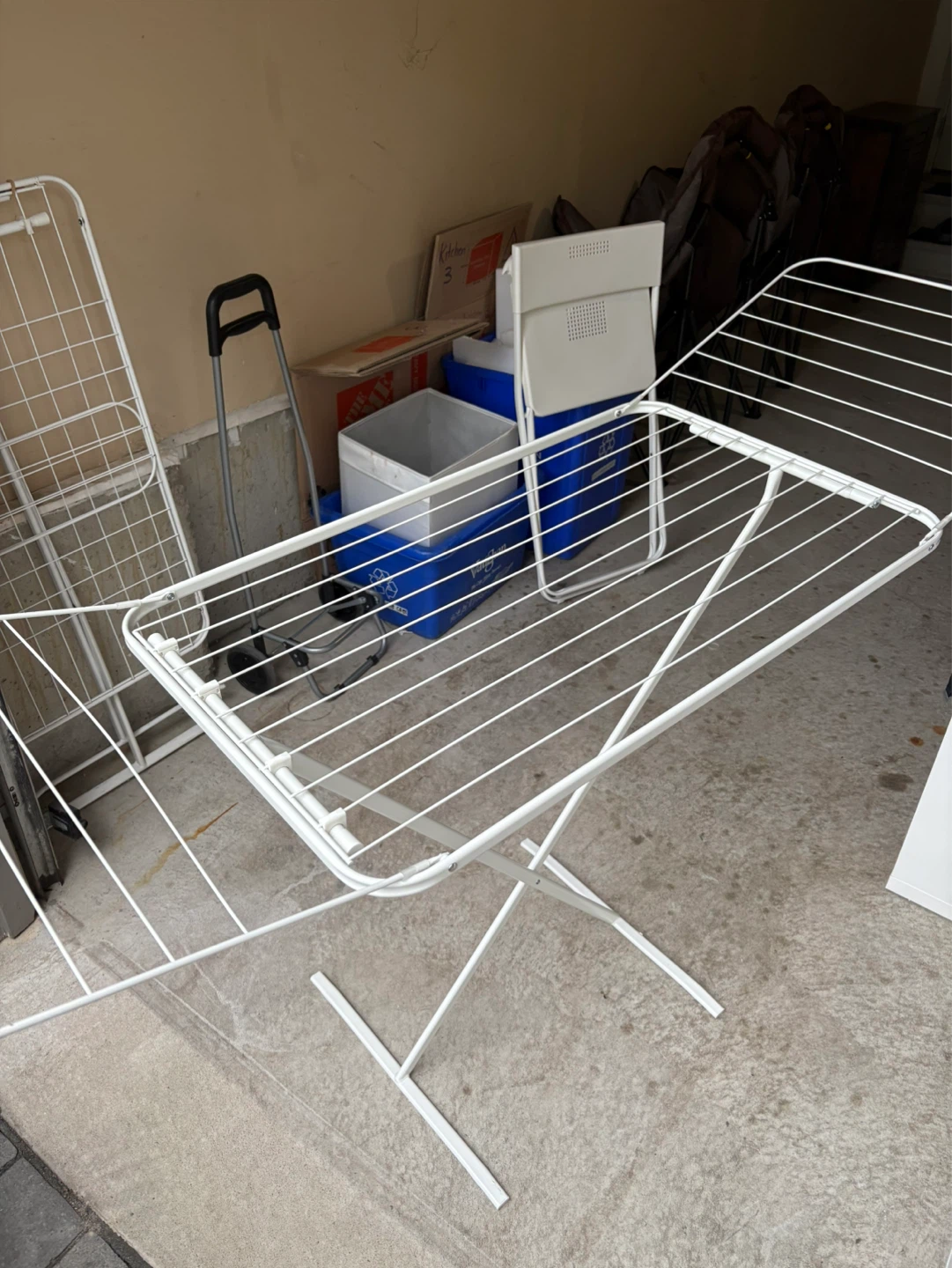 White Foldable Drying Rack (2 units)