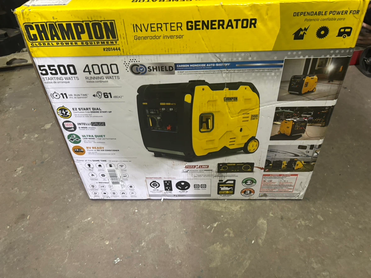 Champion 5500 Starting Watts Inverter Generator