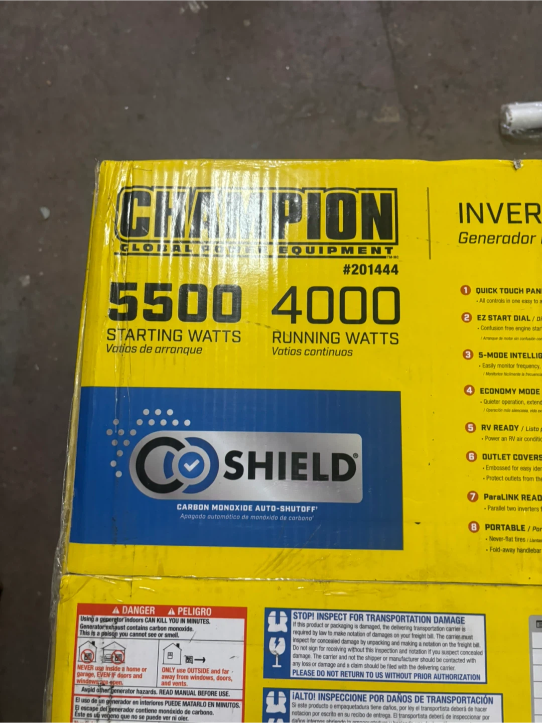 Champion 5500 Starting Watts Inverter Generator - photo 2