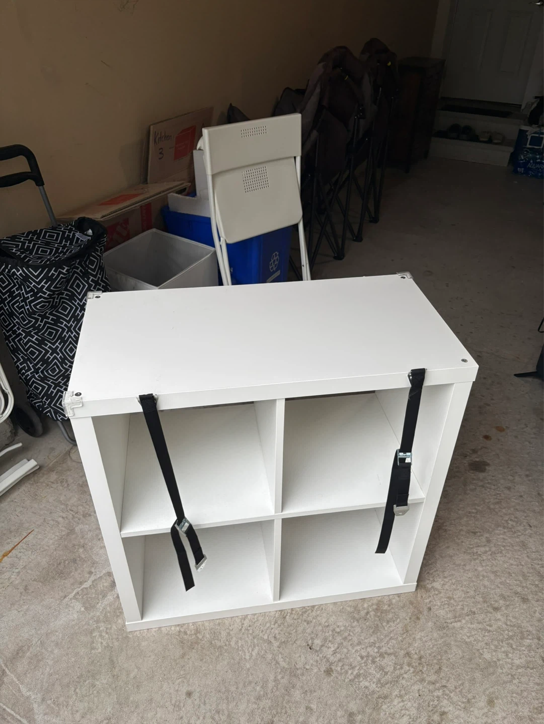 White 4 Cube Storage Shelf - photo 2