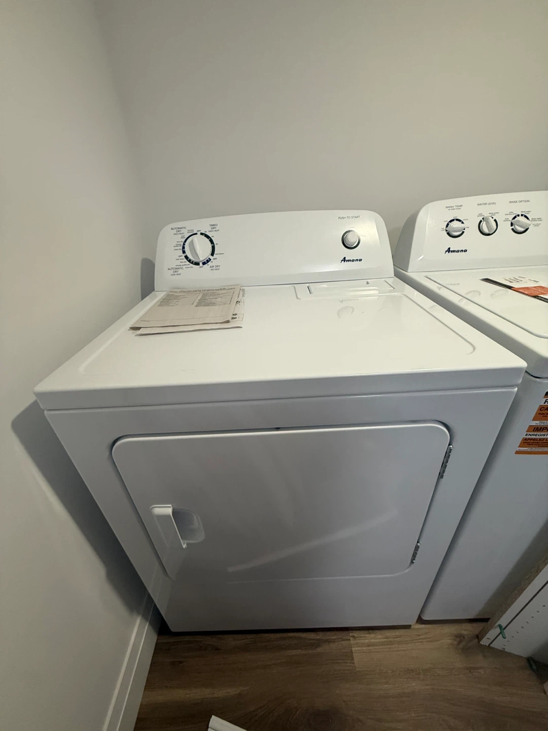 Brand New Amana Electric Dryer -never used before