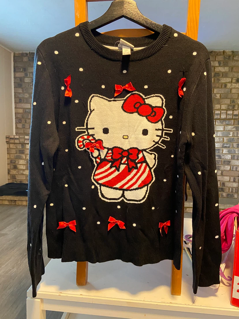 Hello Kitty Black Pullover Sweater