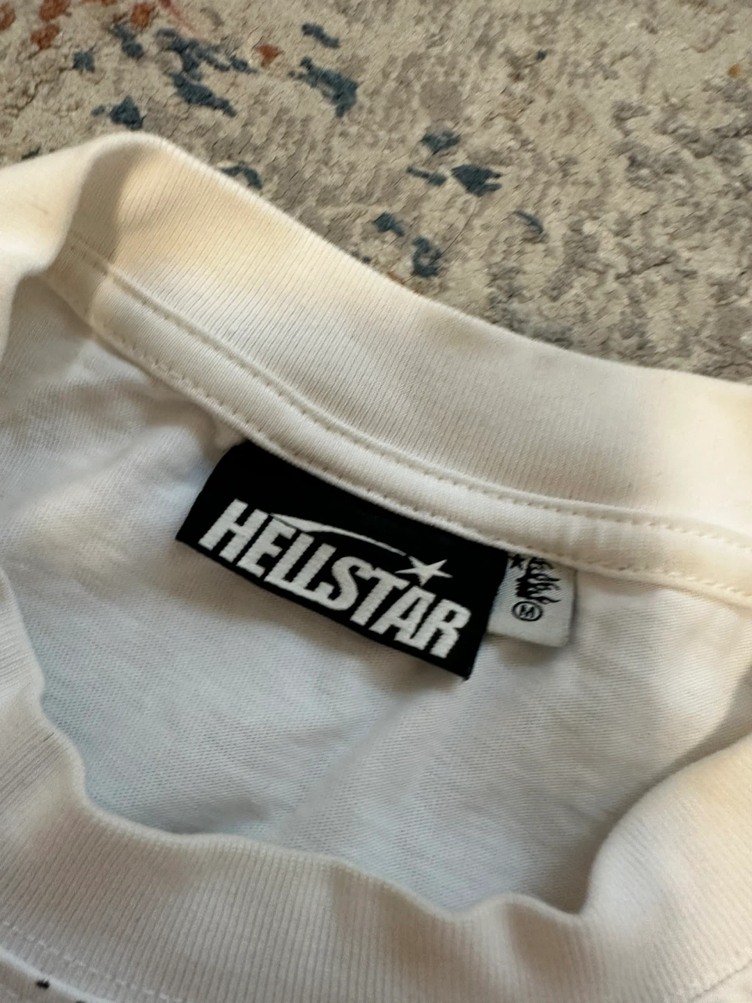 Hellstar White Flame T-Shirt Like new - photo 4