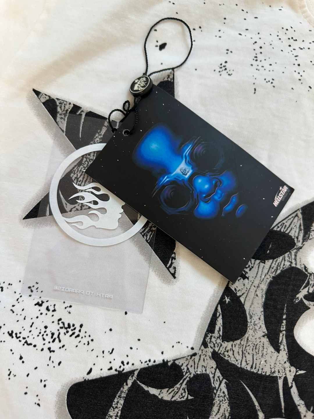 Hellstar White Flame T-Shirt Like new - photo 5