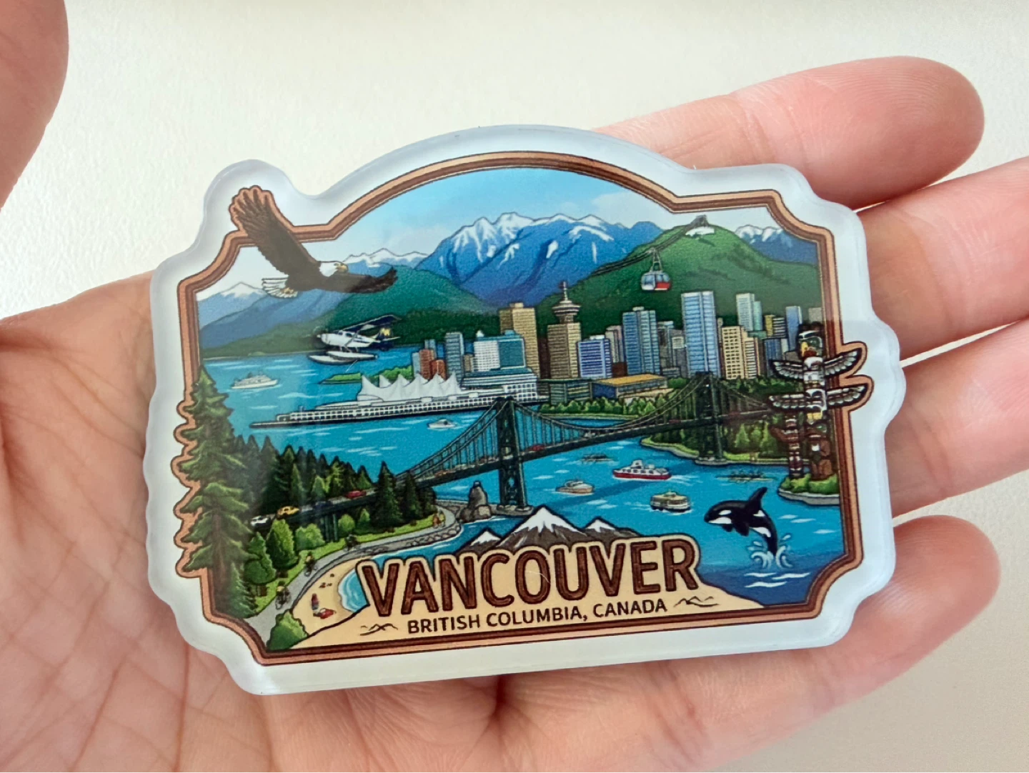 Vancouver British Columbia Canada Souvenir Magnet