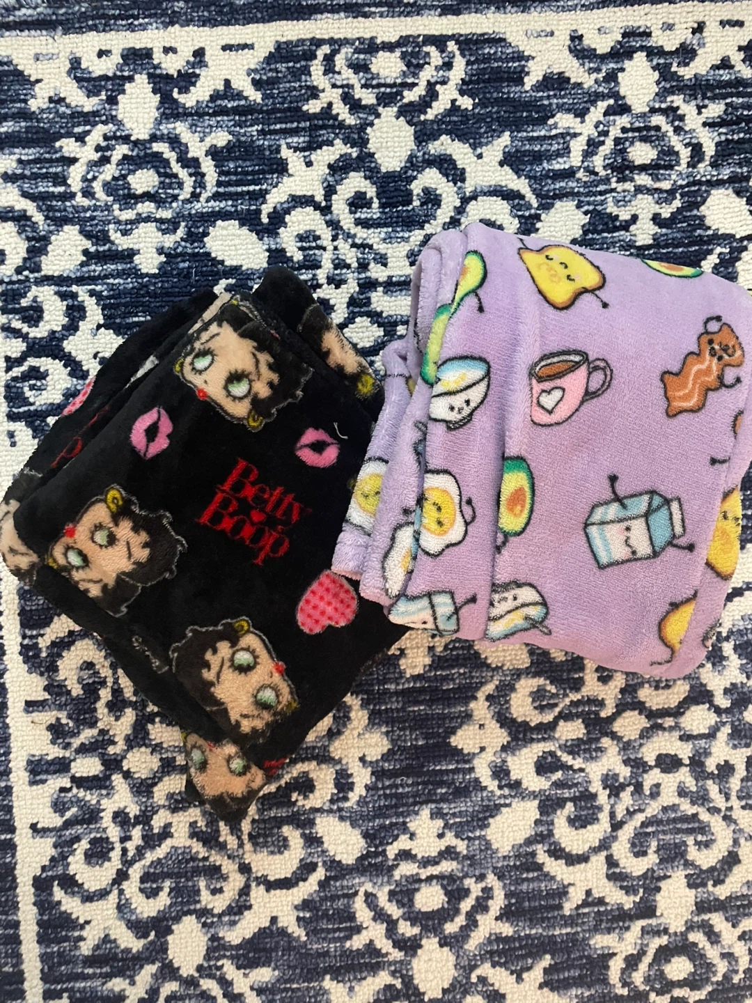 Betty Boop & Kawaii Food Fleece Pajama Pants