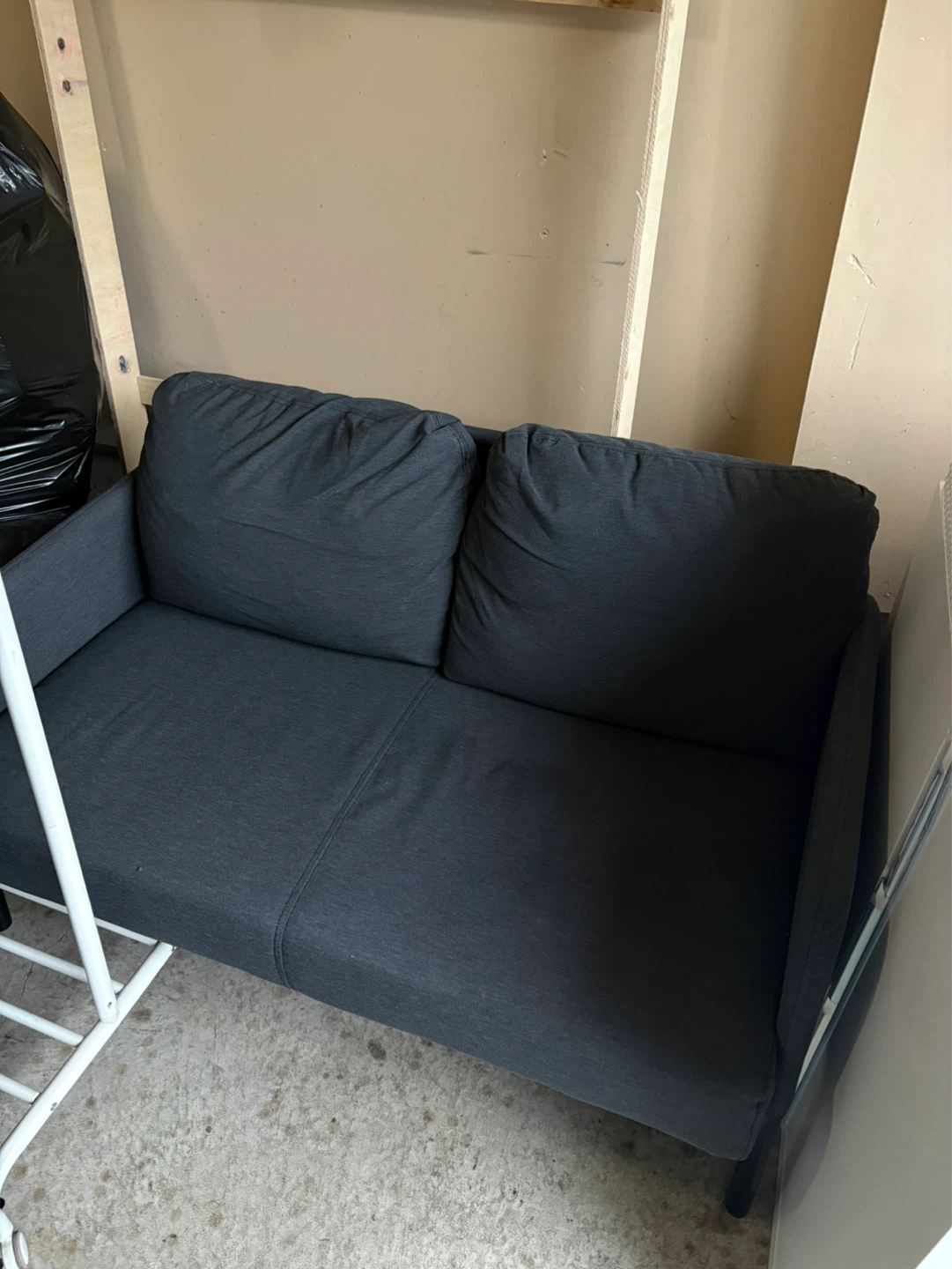 Dark Grey Loveseat Sofa