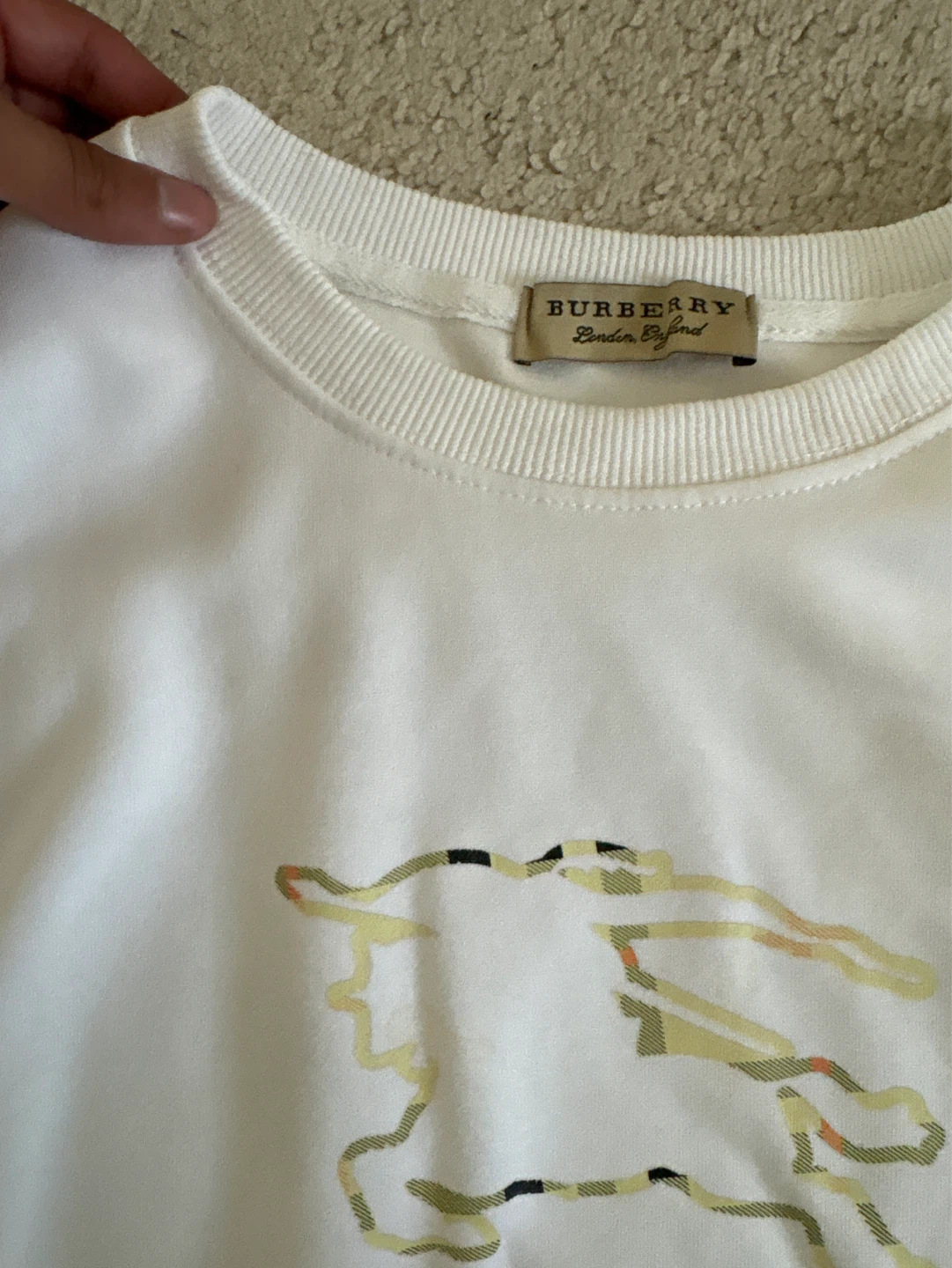 Burberry White Crewneck Sweatshirt - photo 2