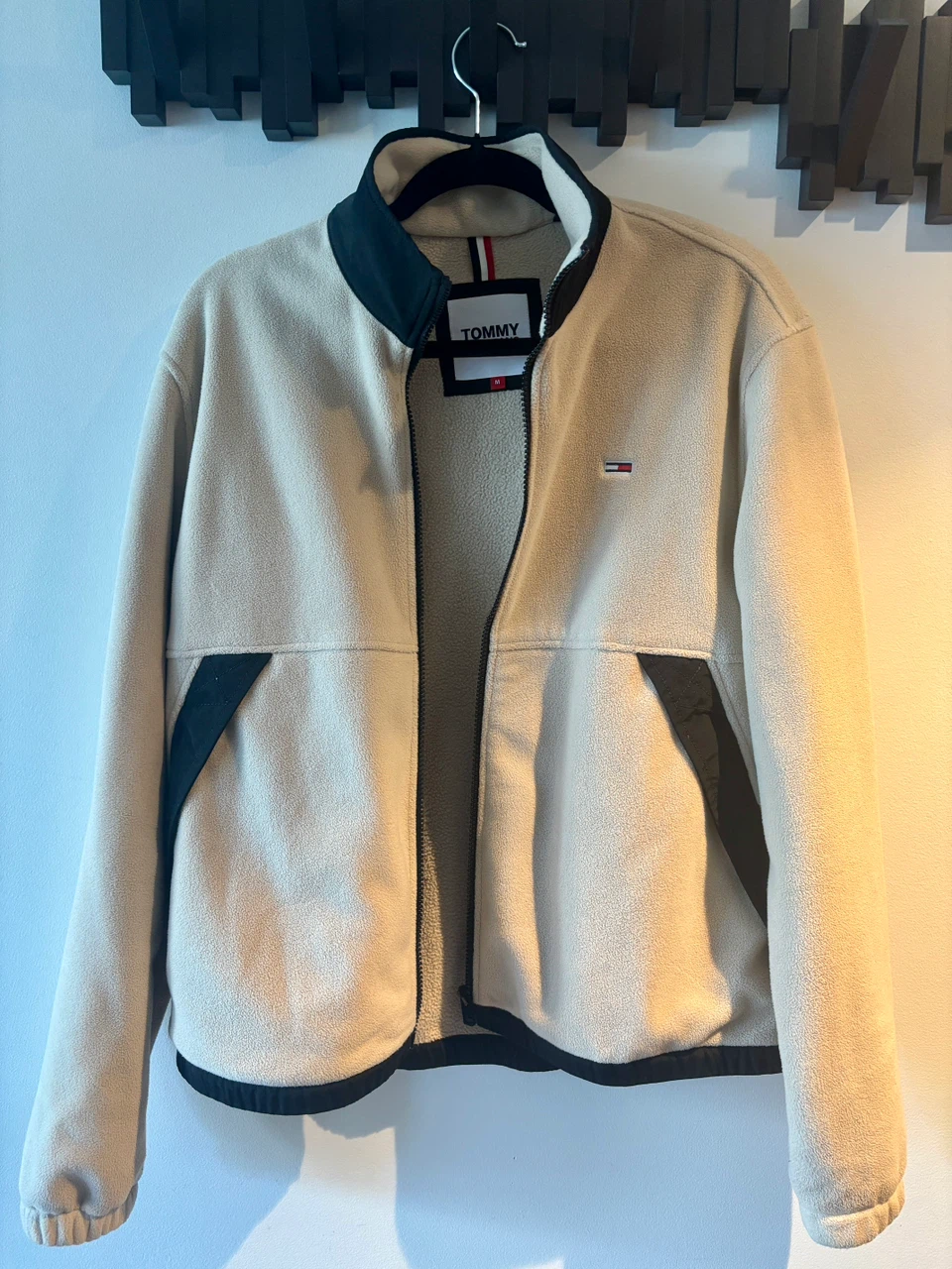 Tommy Jeans Fleece Jacket - Beige - Size M