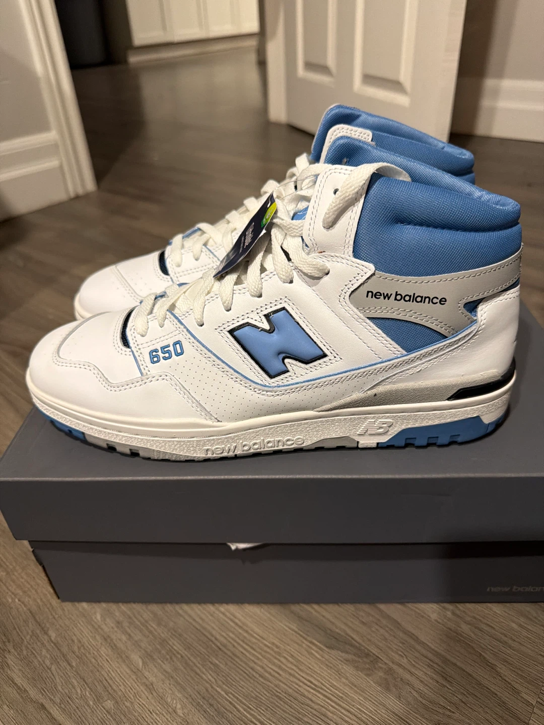 White/Blue New Balance 650 Shoes - photo 2