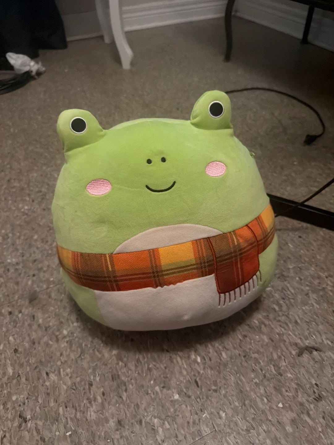 Plush Frog Stuffed Animal with Scarf