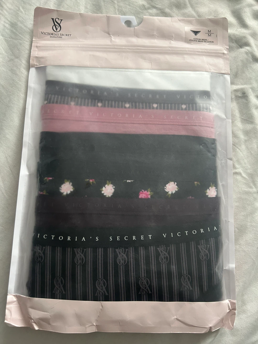 New Victoria's Secret Cotton Bikini and Thong Panty Pack Size M