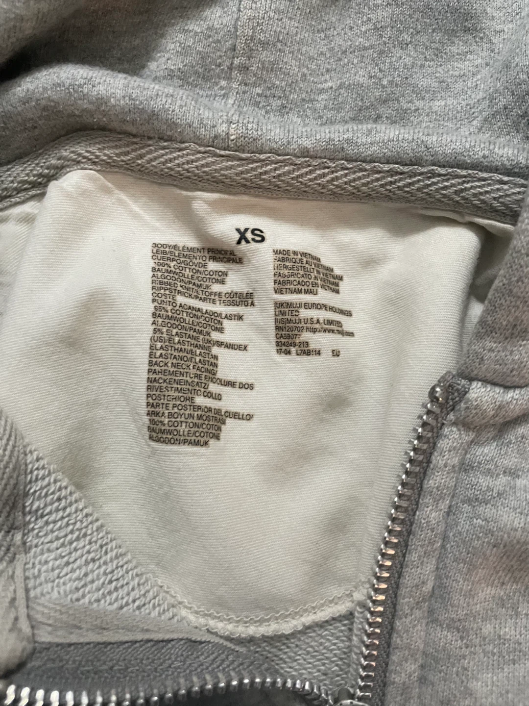 Grey Full Zip Hoodie - photo 3