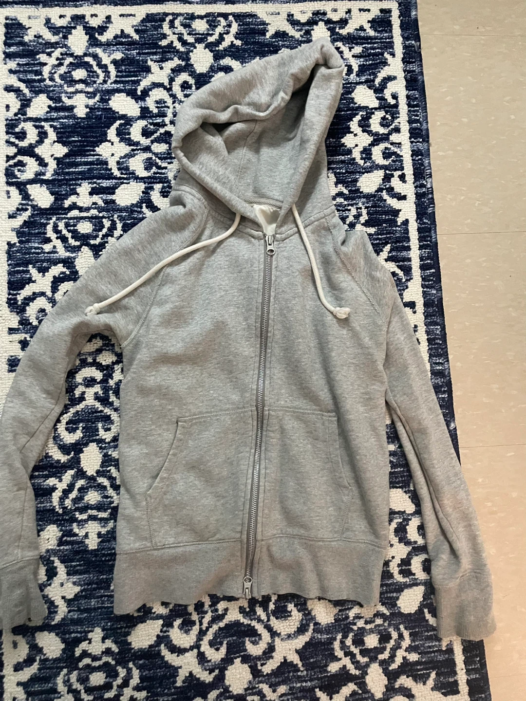 Grey Full Zip Hoodie
