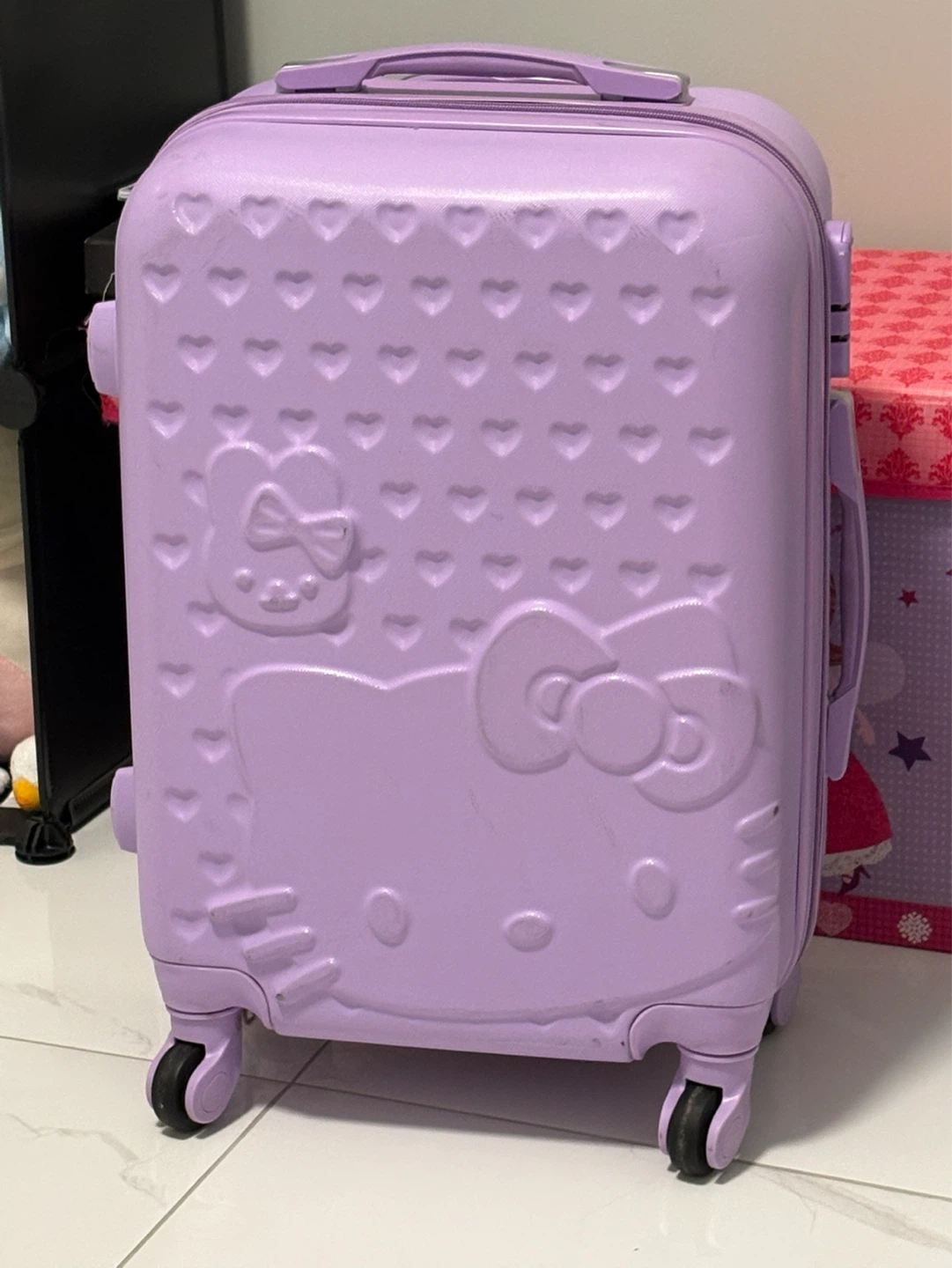 Purple Hello Kitty Hard-shell Suitcase