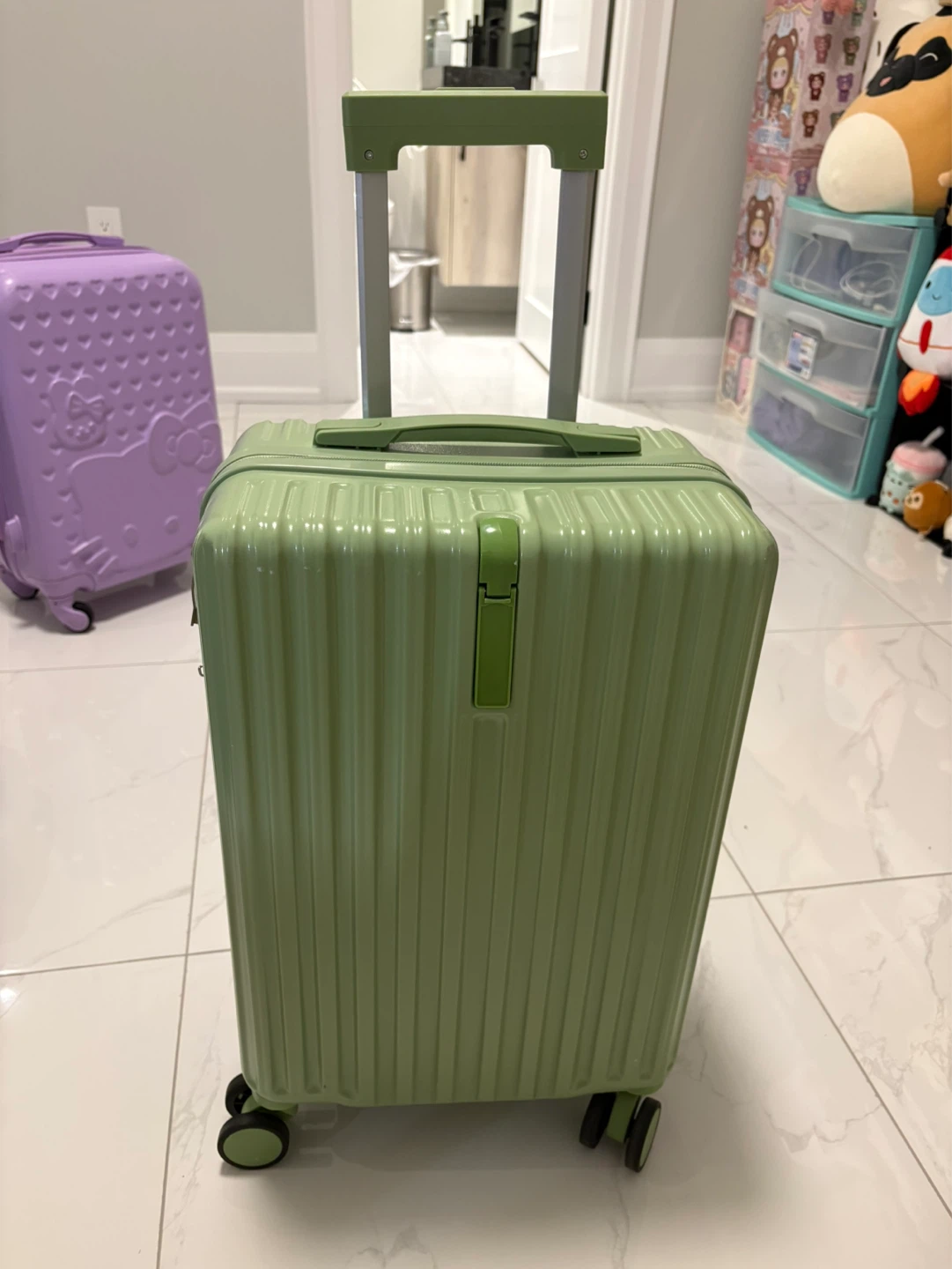 Light Green Carry-On Suitcase - photo 2