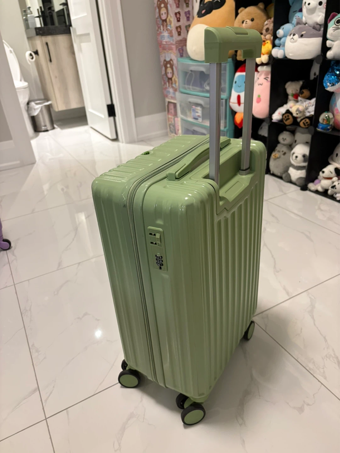Light Green Carry-On Suitcase - photo 5