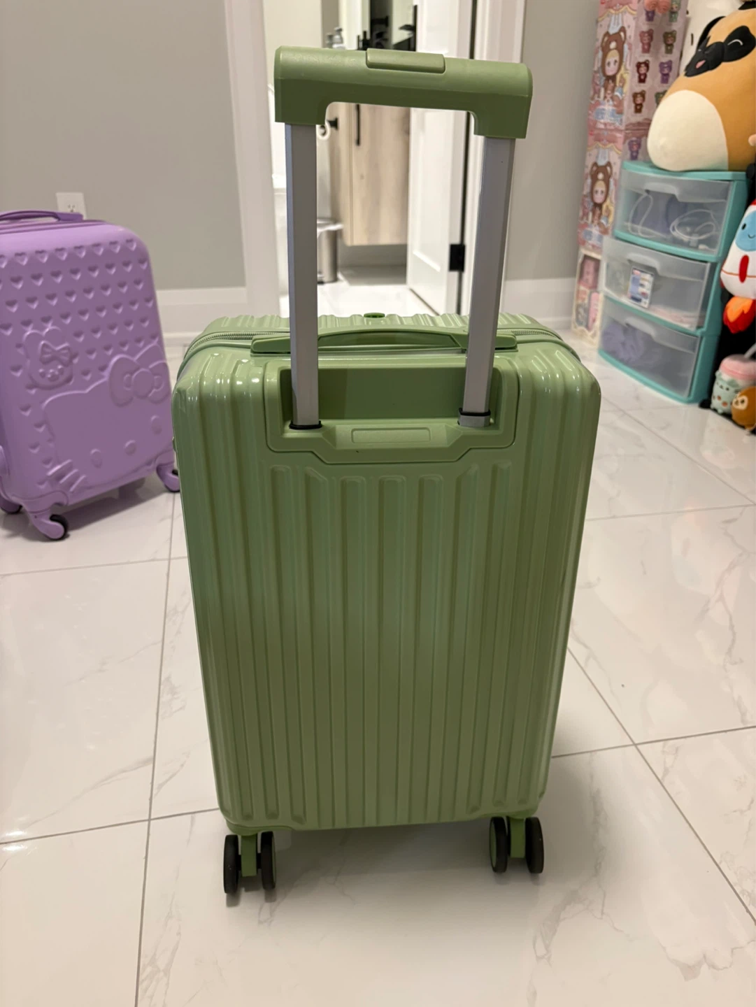 Light Green Carry-On Suitcase - photo 4