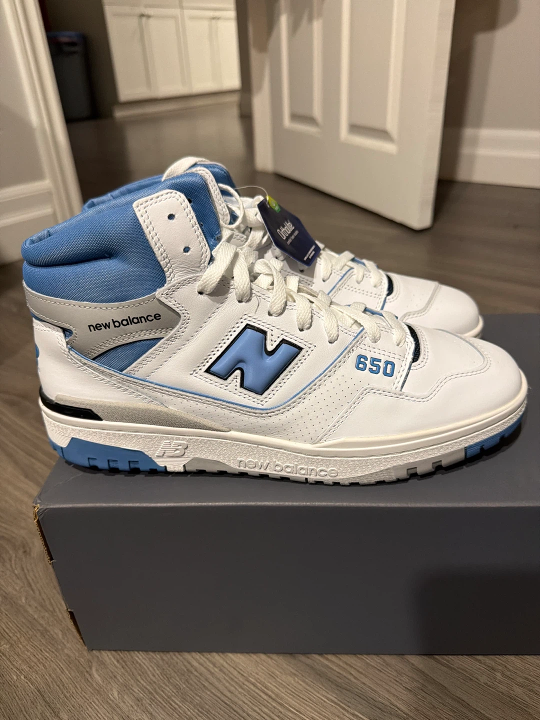 White/Blue New Balance 650 Shoes - photo 4