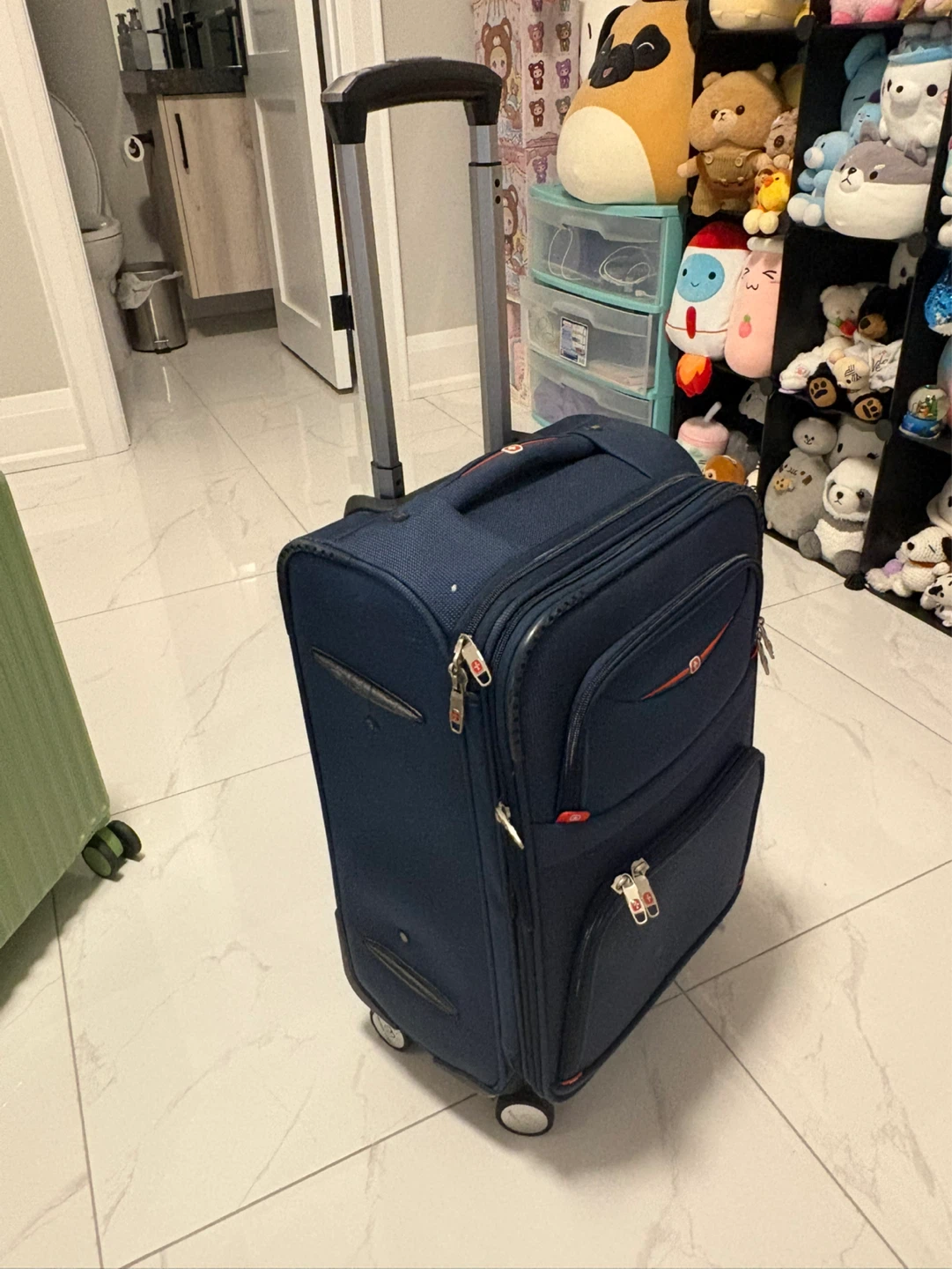 Navy Blue Carry-On Suitcase - photo 3