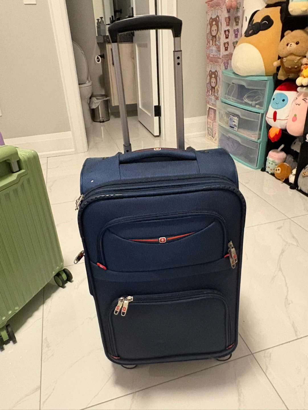 Navy Blue Carry-On Suitcase - photo 2