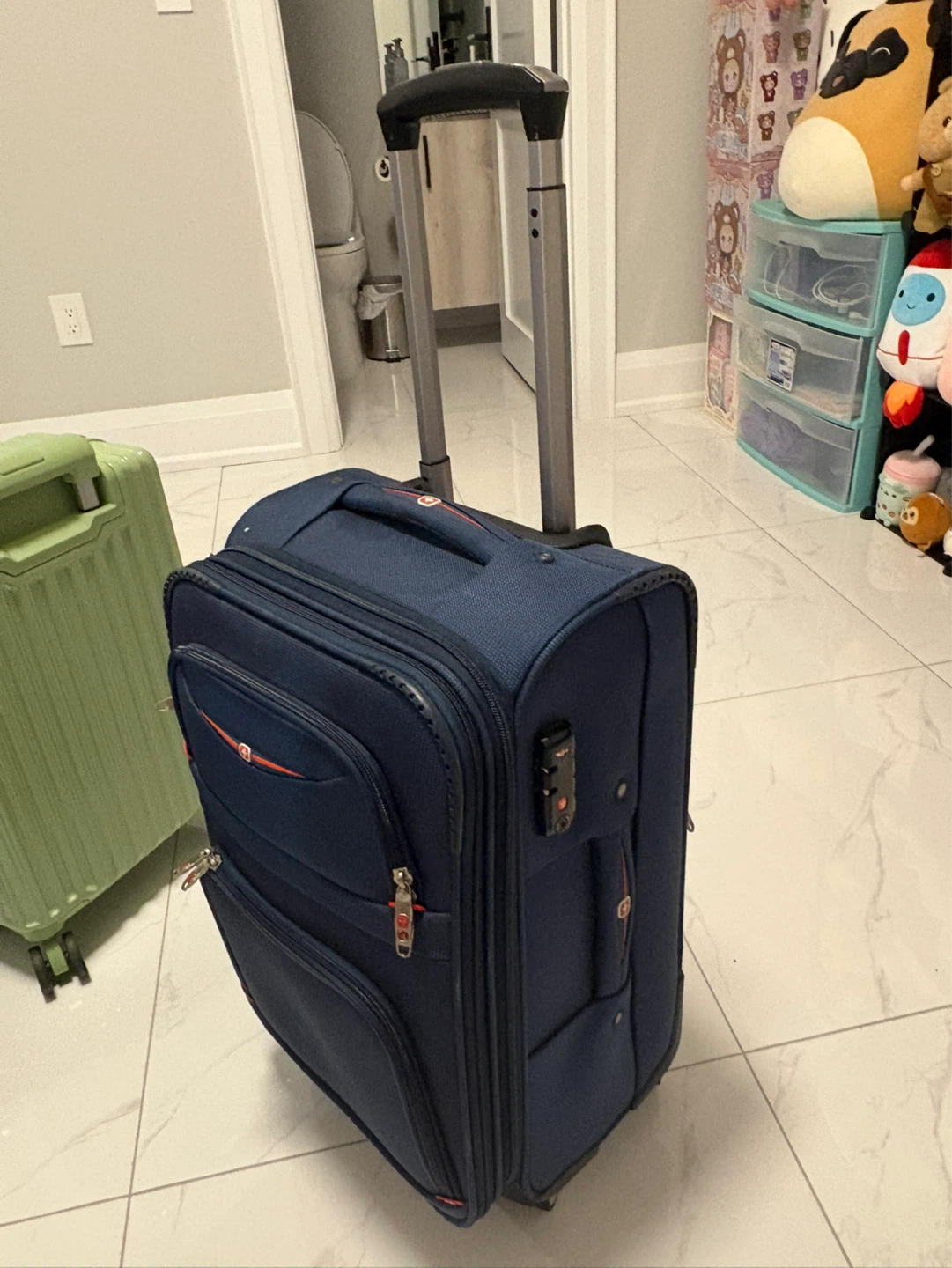 Navy Blue Carry-On Suitcase - photo 4