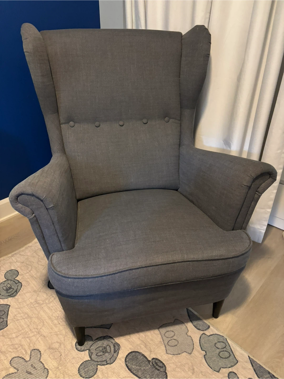 IKEA STRANDMON Armchair - Nordvalla dark gray