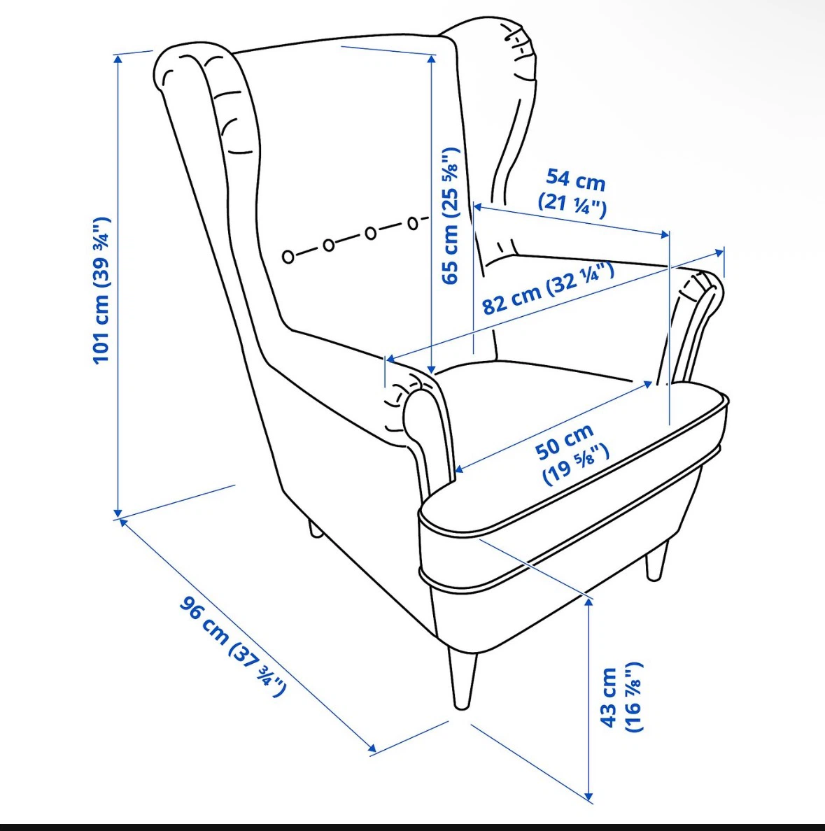 IKEA STRANDMON Armchair - Nordvalla dark gray - photo 4