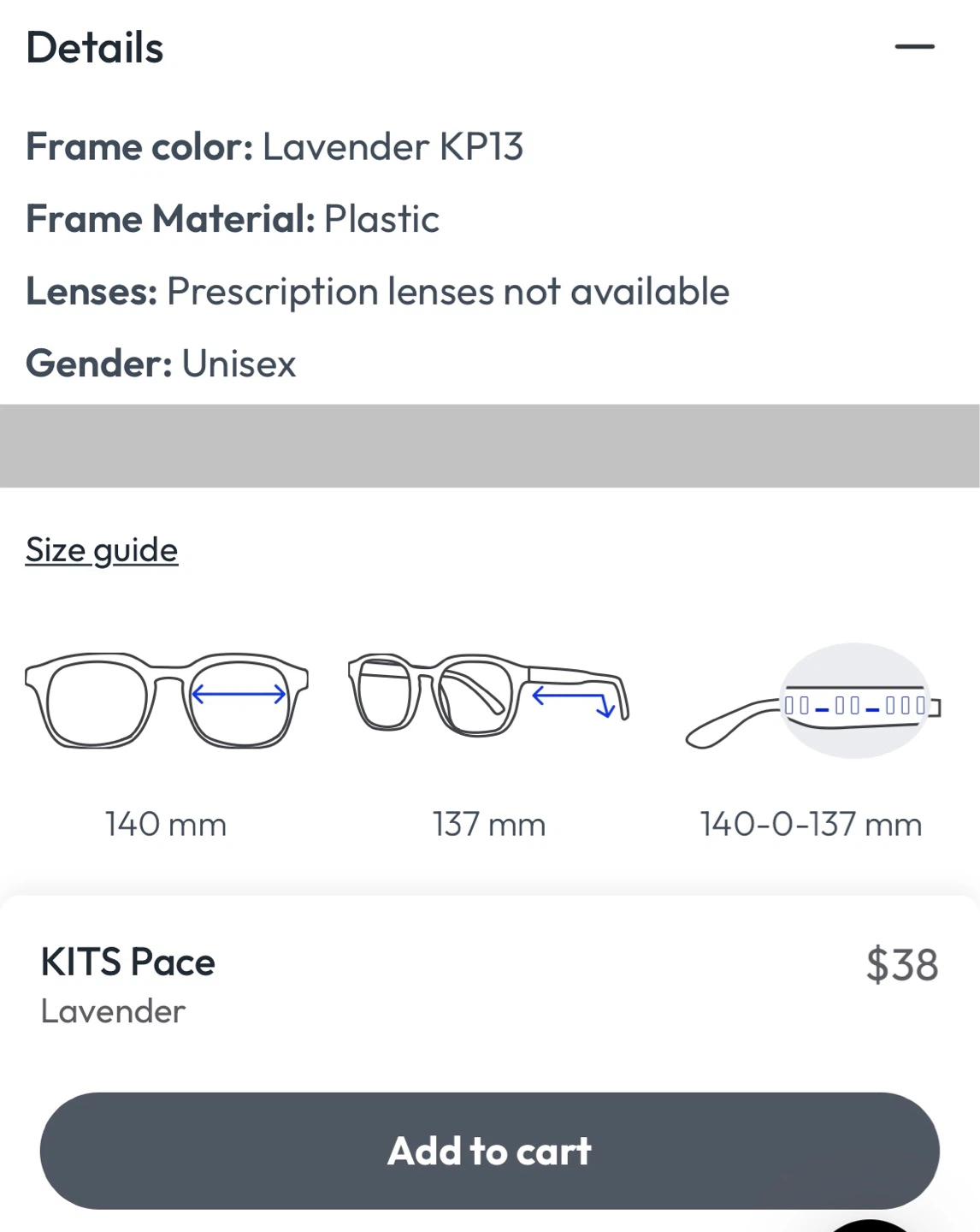 Kits Pace Lavender Sunglasses, Gray Lens - photo 2