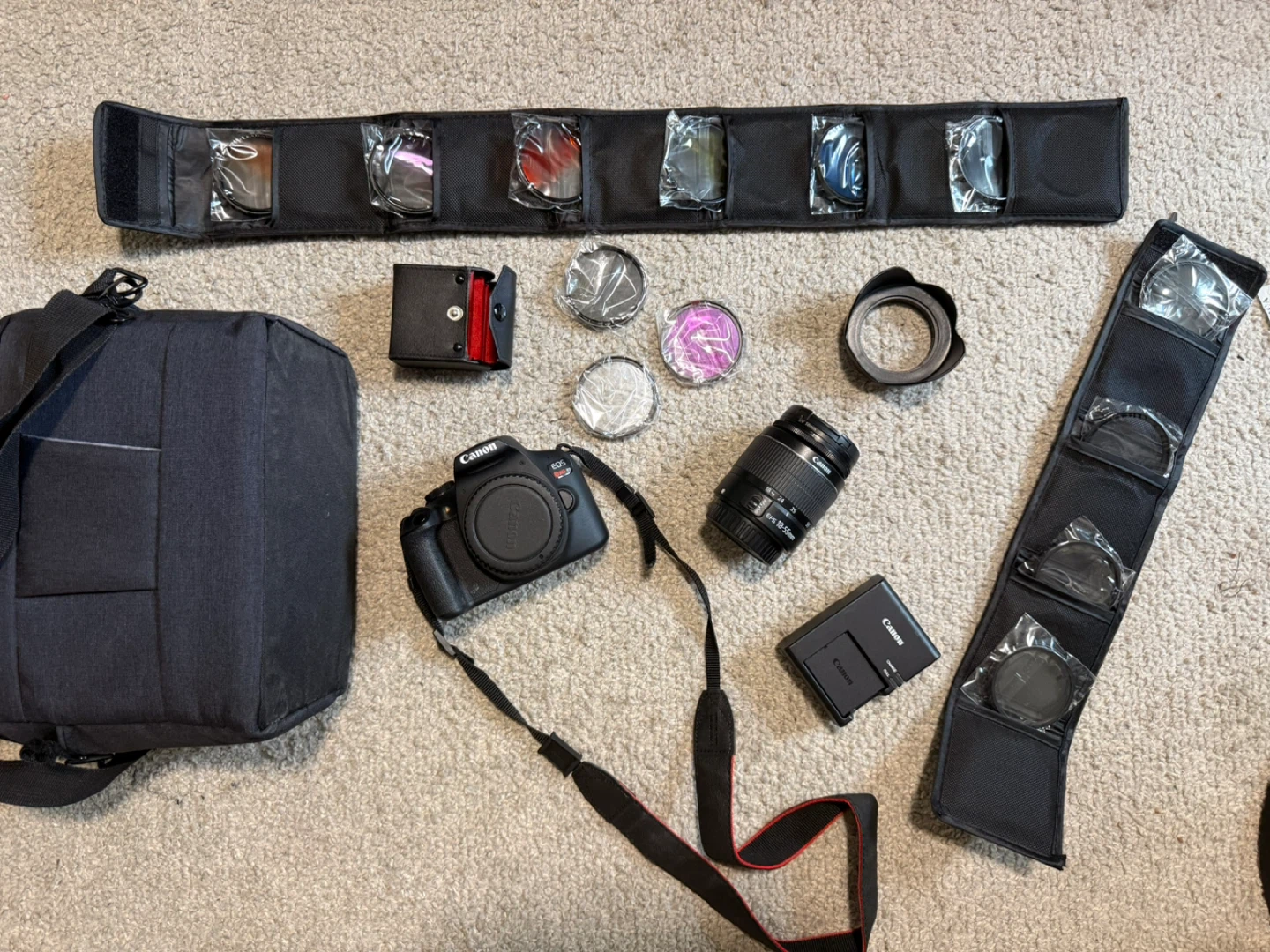 Canon Rebel T7 Camera Kit with Lens and Accessories