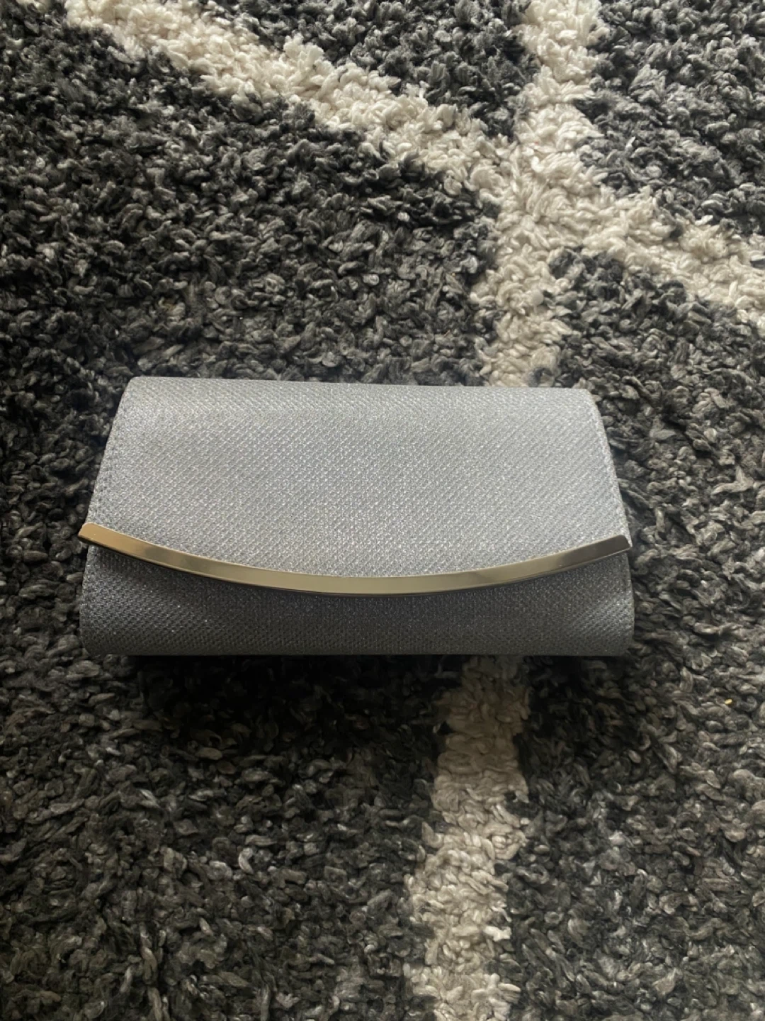 Brand New Silver Clutch
