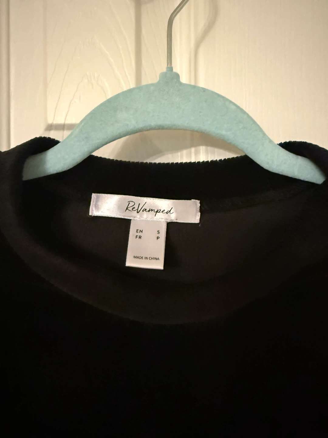 ReVamped Black Velvet Long Sleeve Dress - photo 3