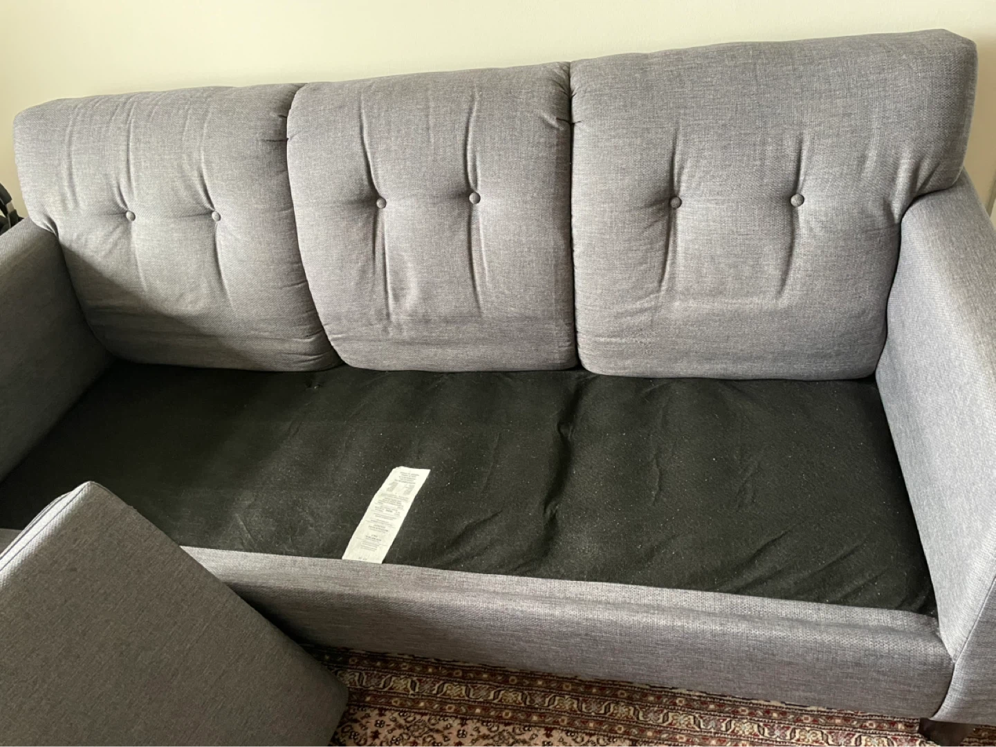 Grey 3-Seater Sofa