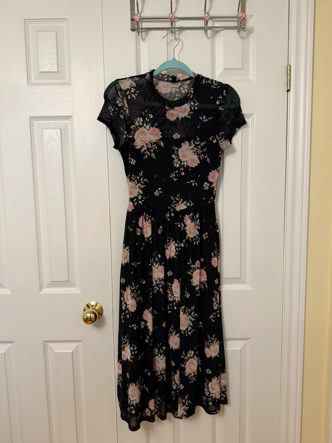 AS U WISH Floral Mesh Dress