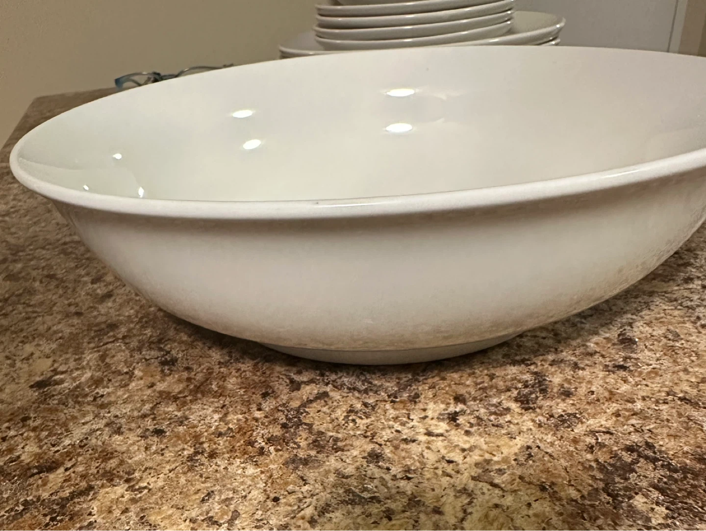 Large White Serving Bowl - photo 3