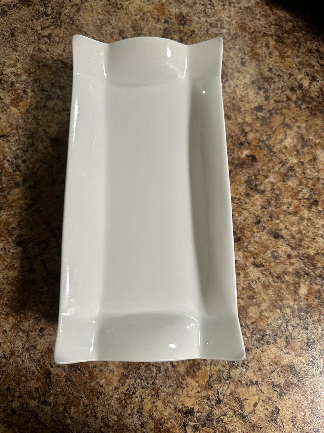 Set of 4 White Ceramic Serving Platters - photo 3