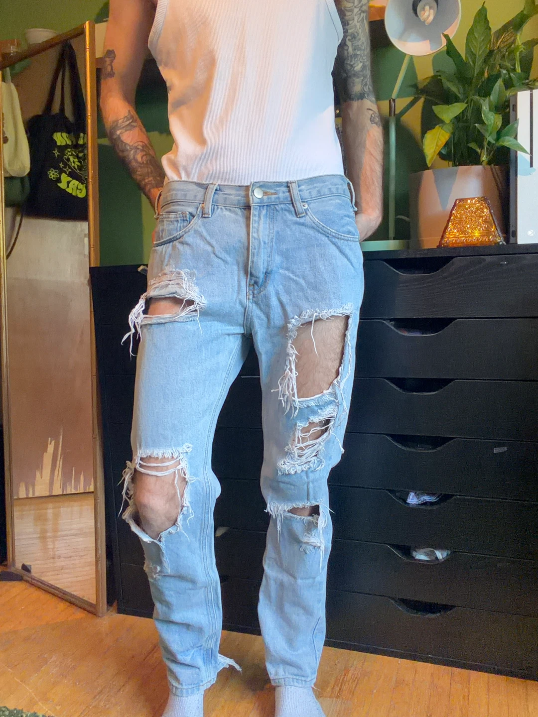 Distressed Jeans